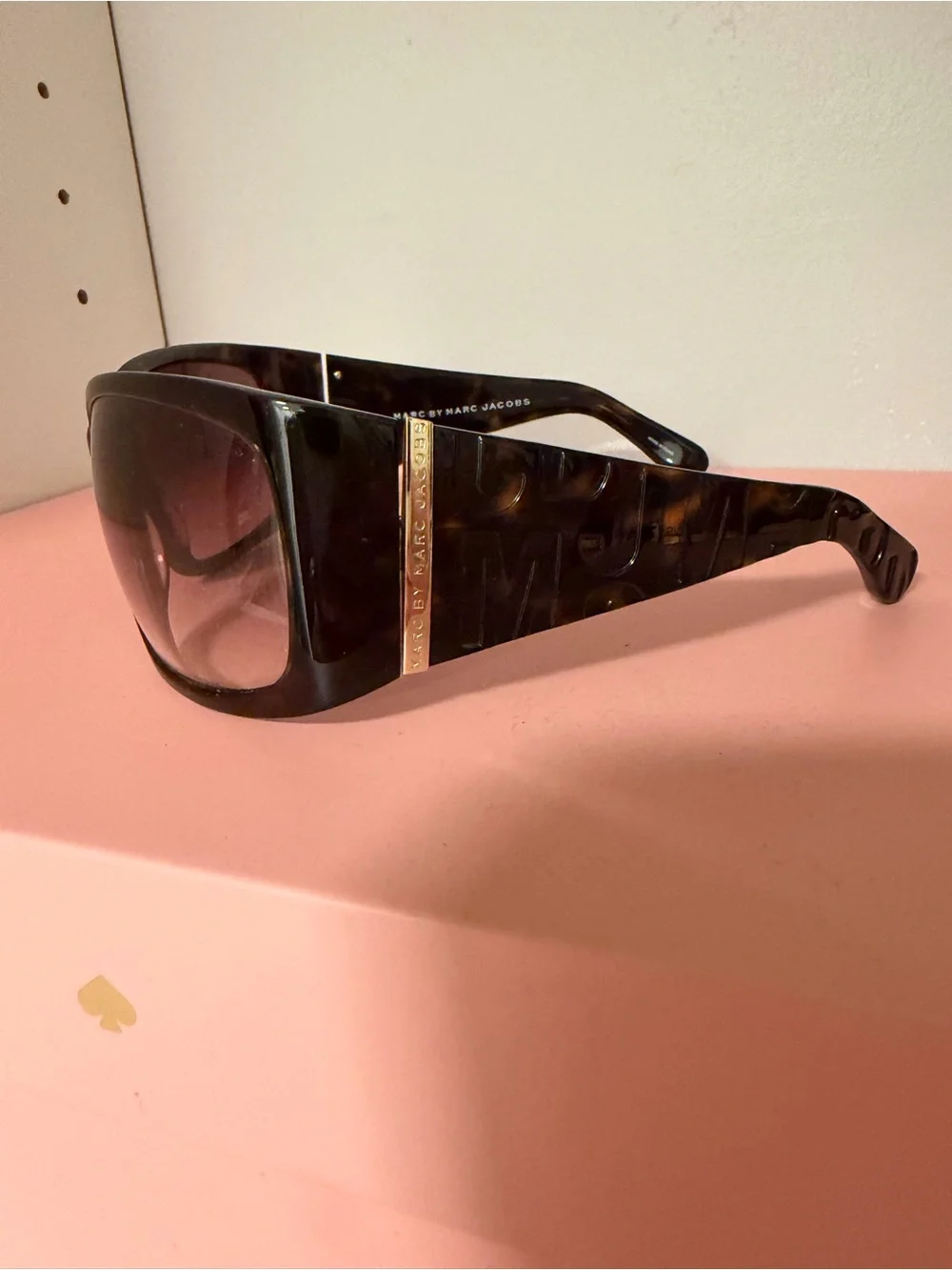 Marc by Marc Jacobs Tortoiseshell Sunglasses with Gold Accent